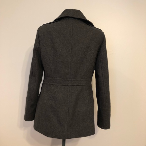 Michael Kors Gray Lined Wool Coat medium - Picture 2 of 6